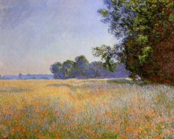Claude Oscar Monet : Oat and Poppy Field